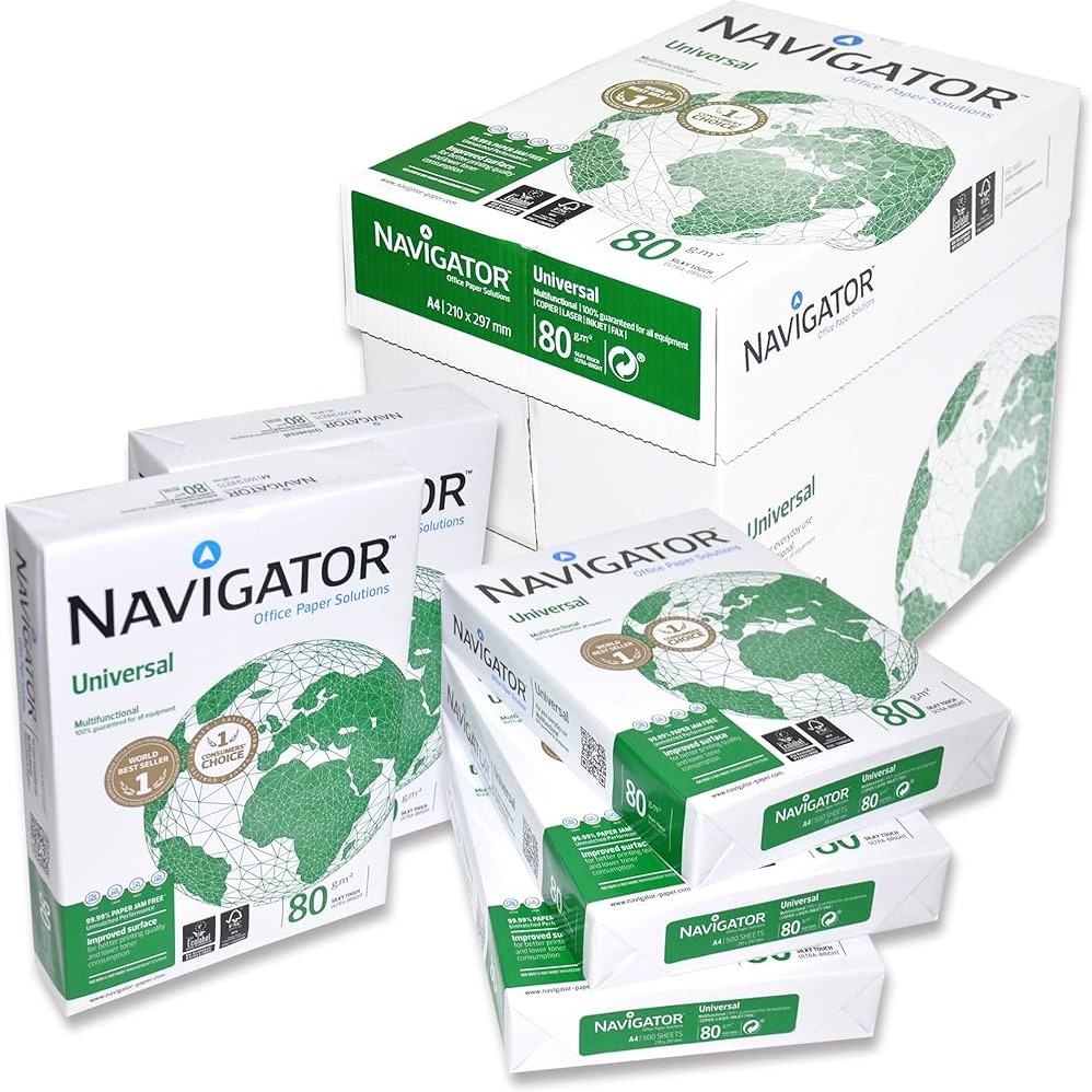 Navigator A4 White Paper 80gsm PREMIUM QUALITY WHITE COPY PRINTER